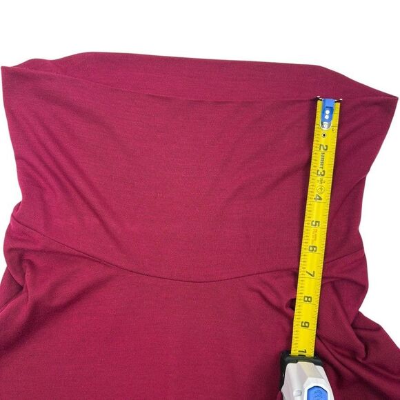 LOFT Cowl Neck Dolman Top Berry Wine Everyday Soft Slouchy Knit Relaxed L - Picture 10 of 12